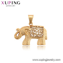 34202 xuping gold plated animal shape series elephant neutral pendant